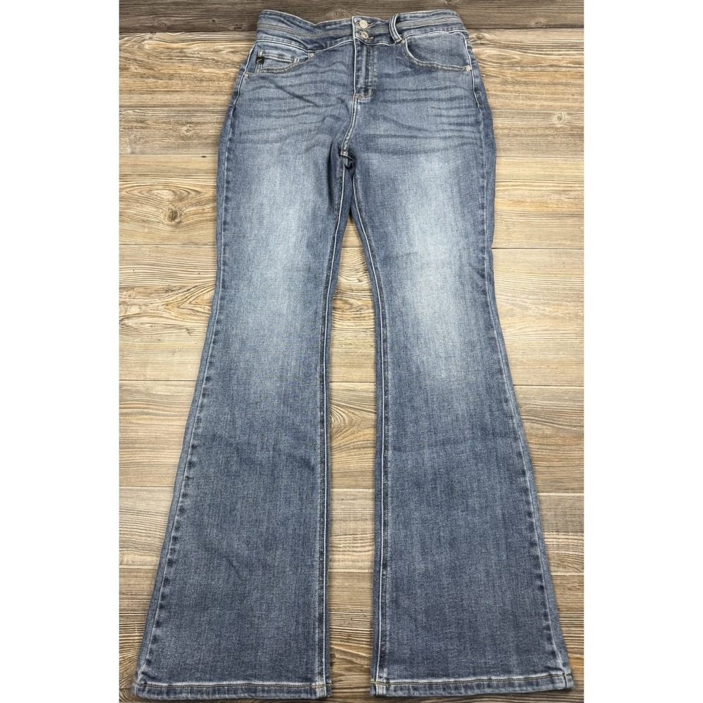 Kancan Raven High Rise Skinny Bootcut Jeans Double Button KC9420M Size‎ 13